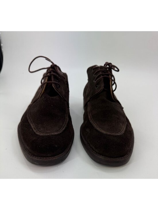 Vintage Cable & Co Hugo Chuckla Italy Brown Suede Leather Mens Lace-Up Dress Sho main image 12